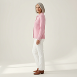 Catherine | Gilet en tricot structuré avec boutons - vue de profil