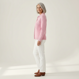 Catherine | Gilet en tricot structuré avec boutons - vue de profil