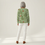 Ingrid - Pull à motif sapin de Noël - vue de dos