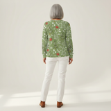 Ingrid - Pull à motif sapin de Noël - vue de dos