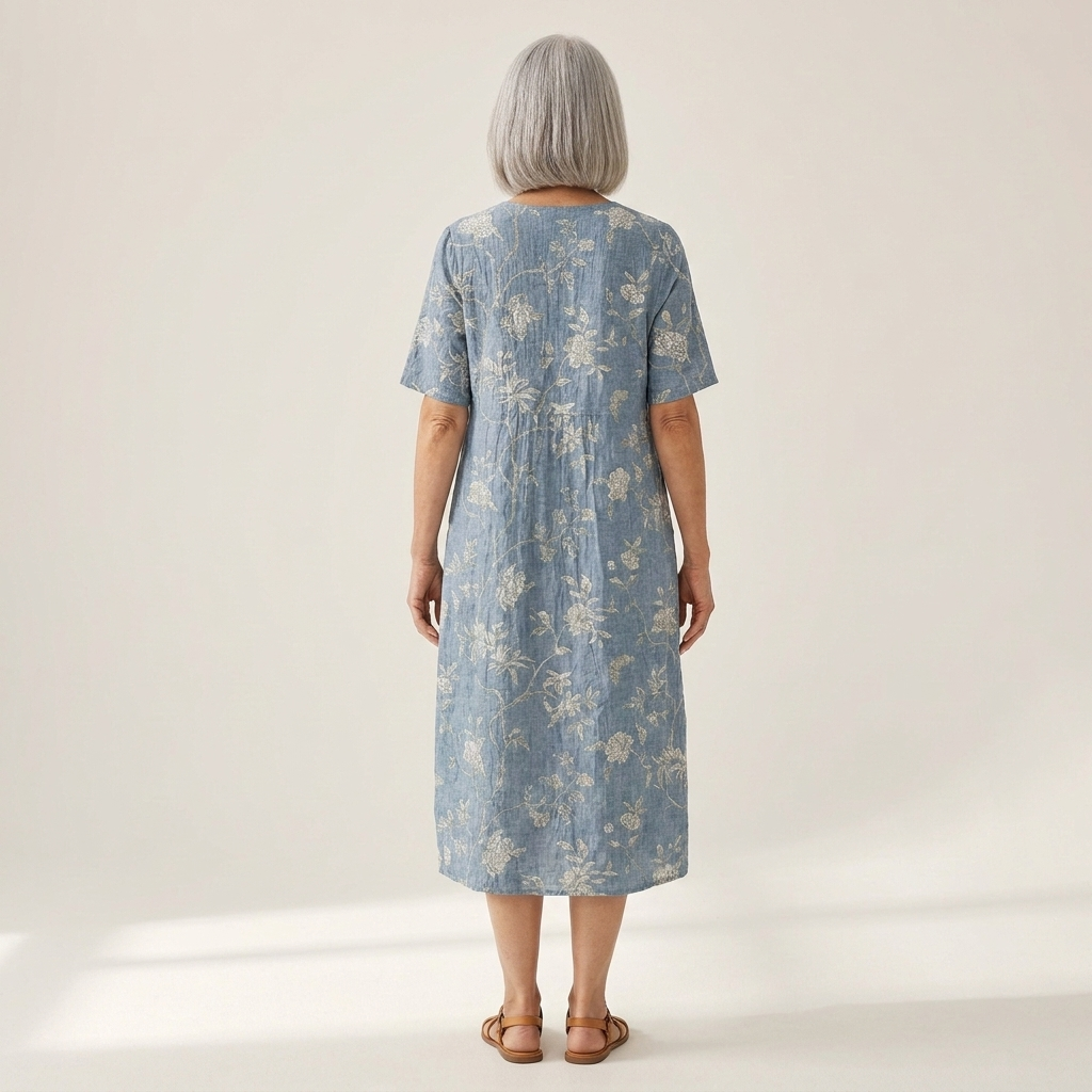 Claudine - robe d’été imprimée pour femme, silhouette légère et aérée