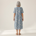Claudine - robe d’été imprimée pour femme, silhouette légère et aérée