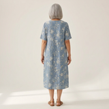 Claudine - robe d’été imprimée pour femme, silhouette légère et aérée