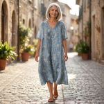 Claudine - robe d’été imprimée pour femme, tenue confortable au quotidien
