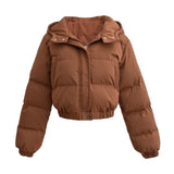 Vina Veste Courte Femme Matelassée à Capuche – Coupe Moderne & Confort Chaleureux