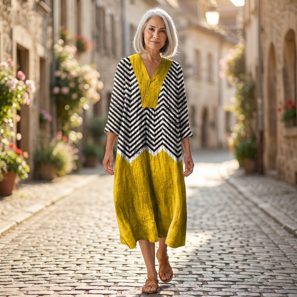 Colette - robe d’été imprimée pour femme, tenue confortable au quotidien