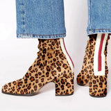 Aline - Bottines en daim à talon