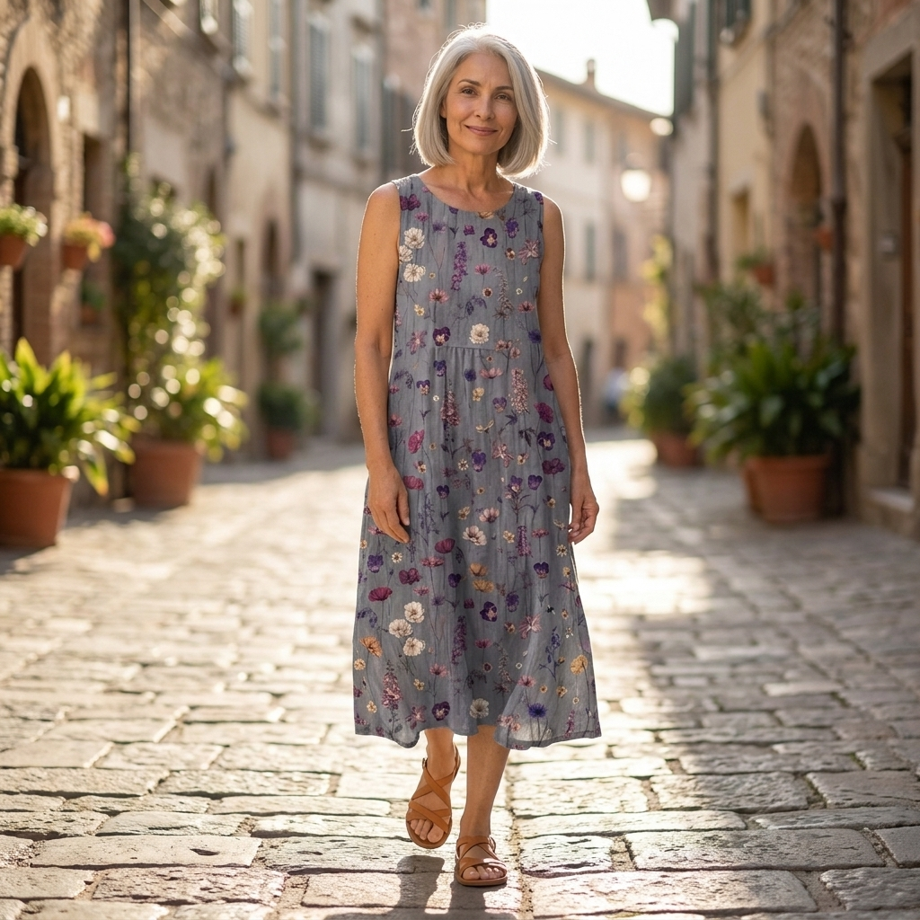 Sera - robe fluide et confortable pour femme, coupe ample et décontractée