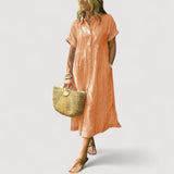 Rea™ | Robe chemise à rayures