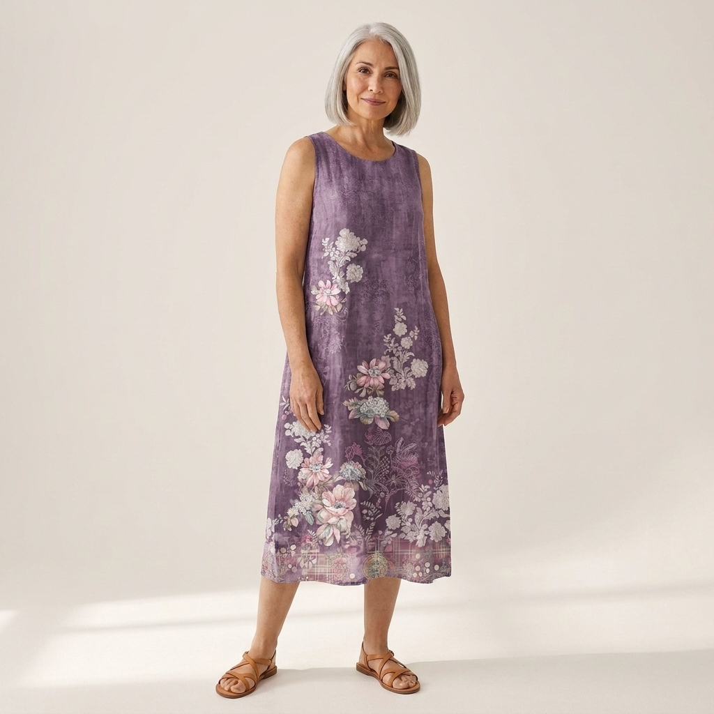 Huguette - robe fluide et confortable pour femme, coupe ample et décontractée