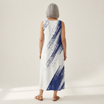 Madeleine - robe fluide et confortable pour femme, portée en tenue d’été