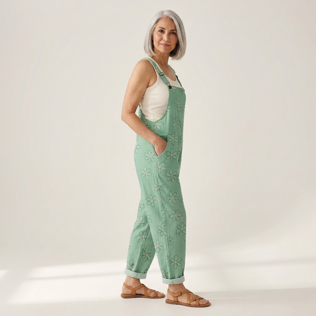 Margaux - salopette imprimée pour femme, coupe décontractée
