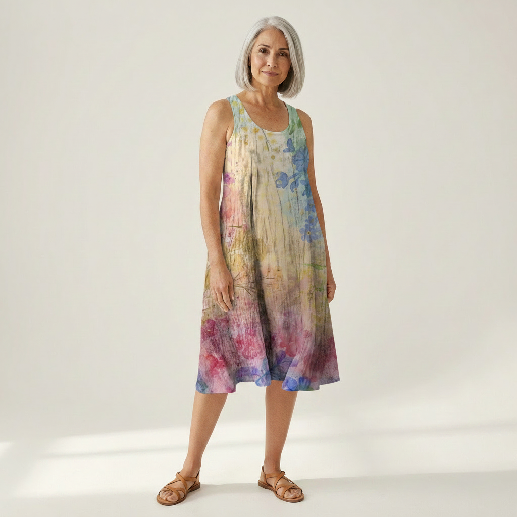 Corinne - robe fluide et confortable pour femme, coupe ample et décontractée