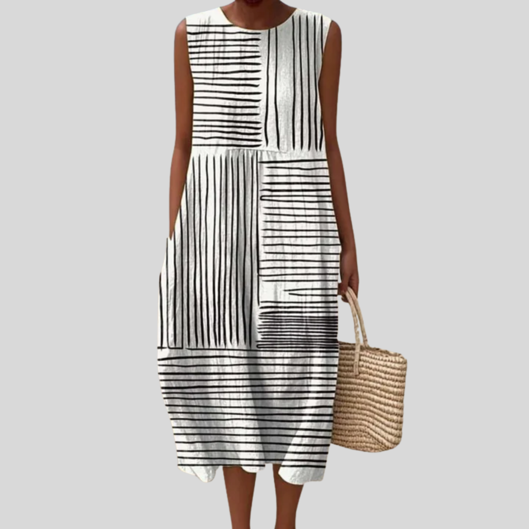 Christiane - robe fluide et confortable pour femme, longueur midi