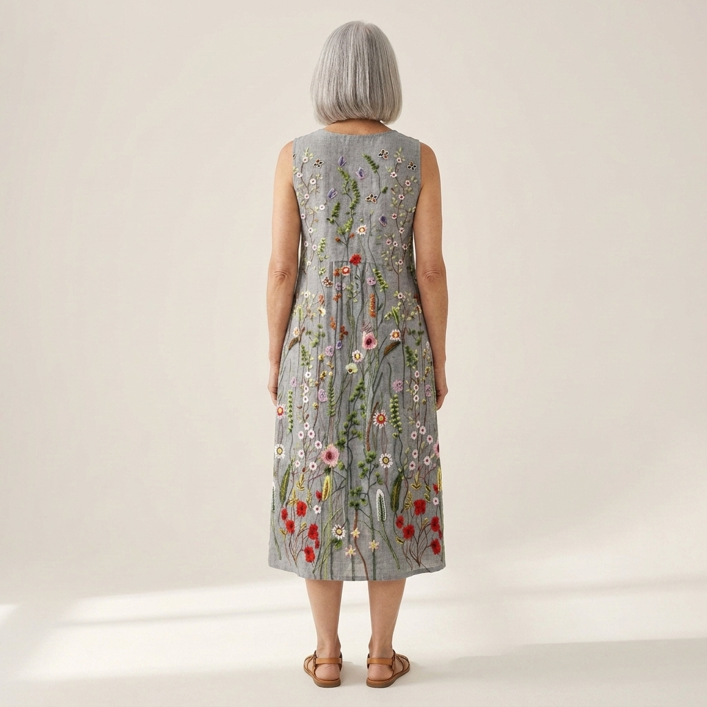 Cécile - robe fluide et confortable pour femme, silhouette légère et aérée