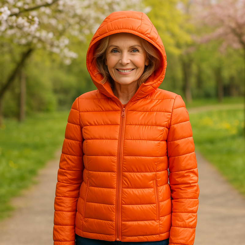 Sabine - Veste mi-saison orange