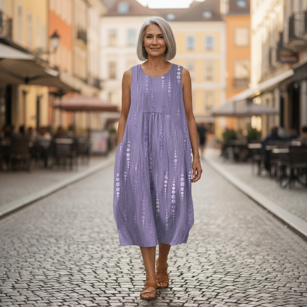 Élise - robe fluide et confortable pour femme, tenue confortable au quotidien