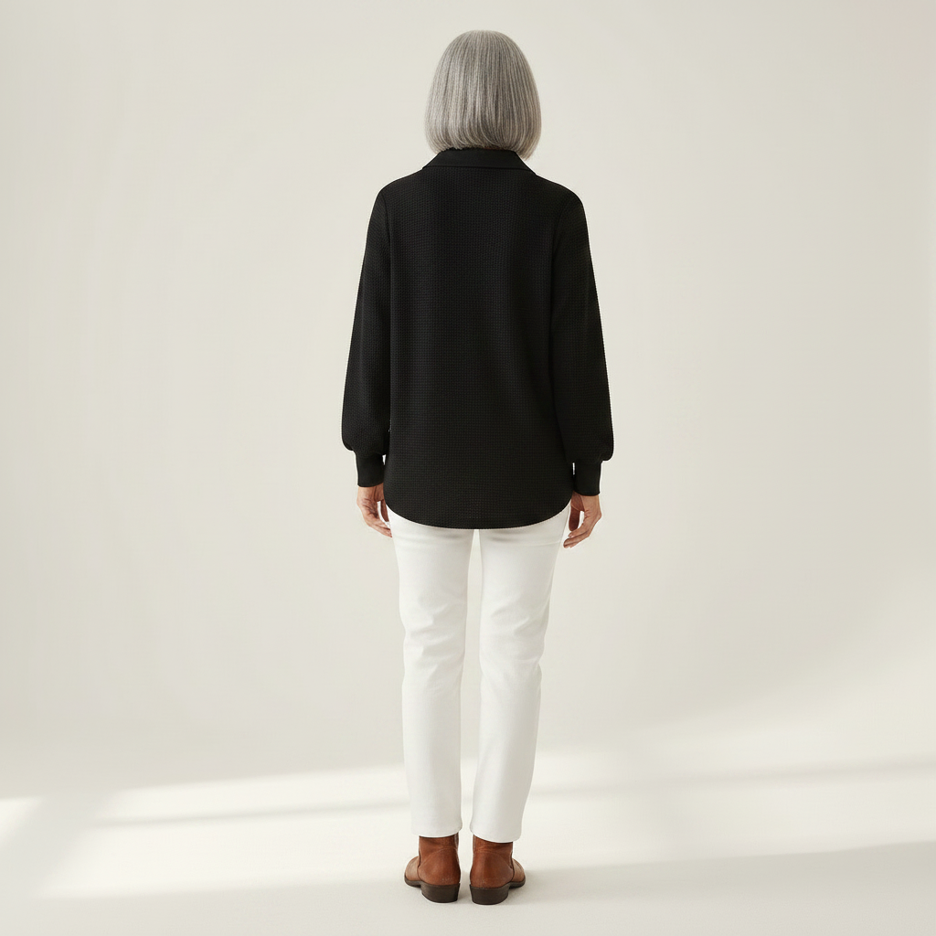 Laura - Chaleur et style d'hiver - vue de dos