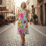 Emmanuelle - robe fluide et confortable pour femme, tenue confortable au quotidien