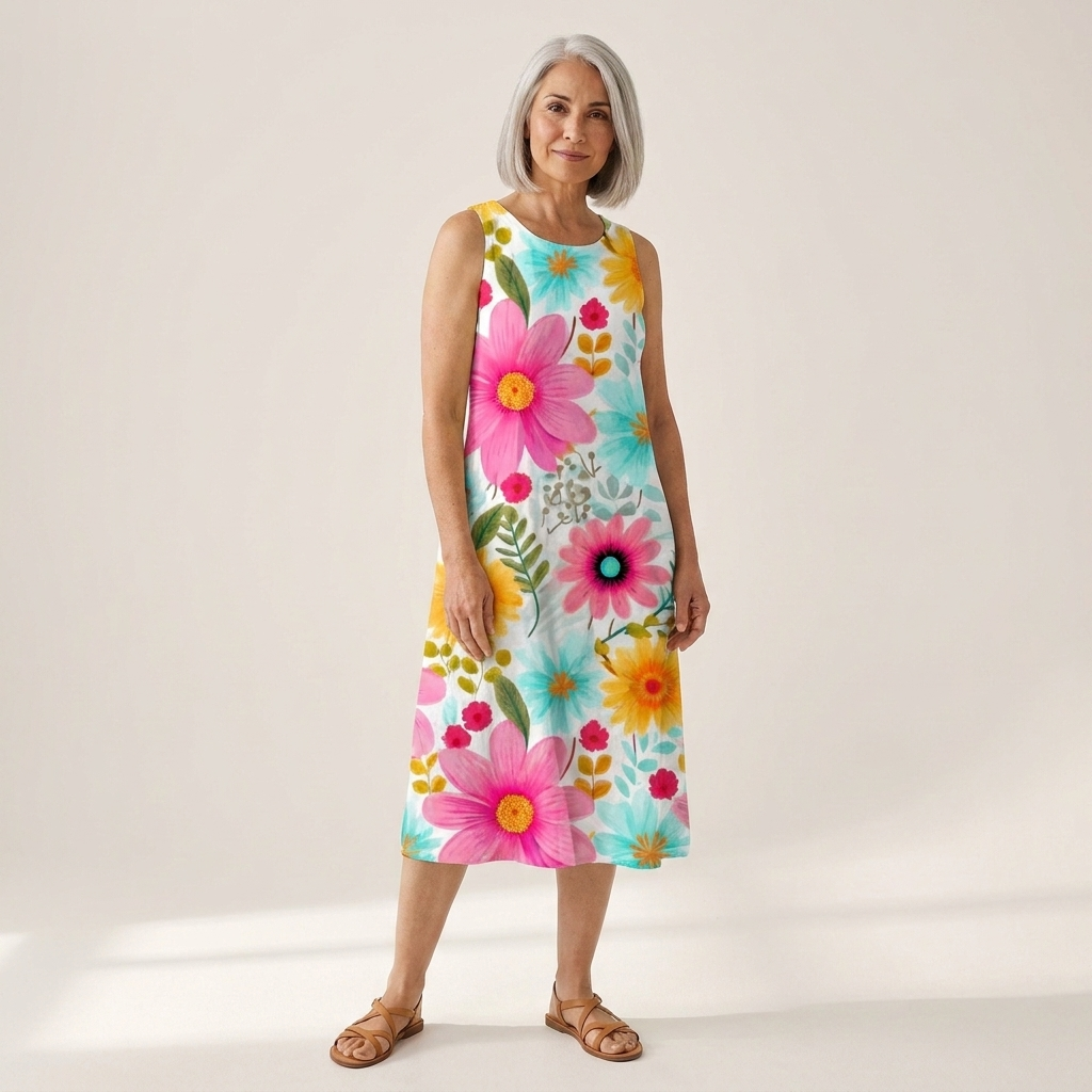 Emmanuelle - robe fluide et confortable pour femme, coupe ample et décontractée