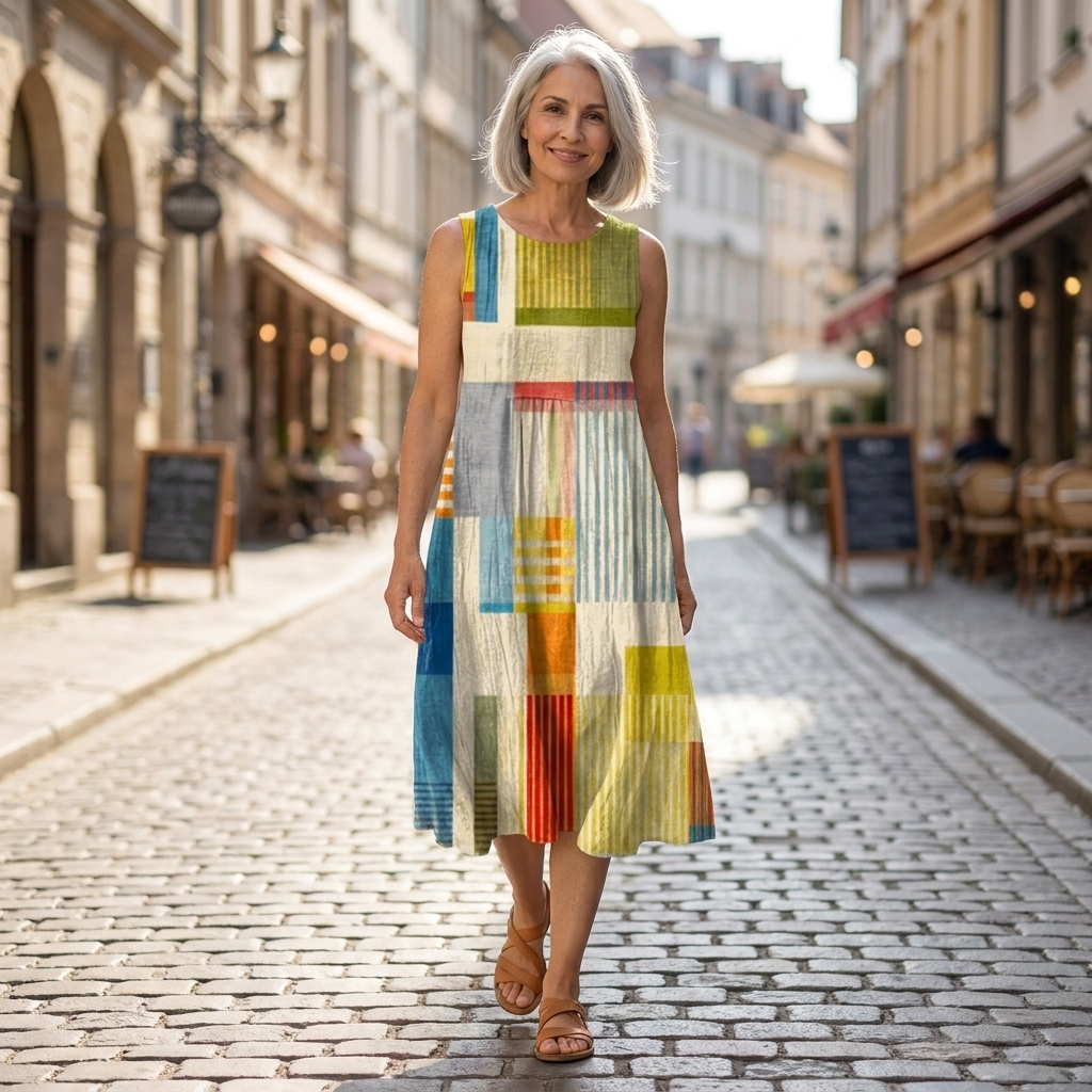 Elra - robe fluide et confortable pour femme, tenue confortable au quotidien