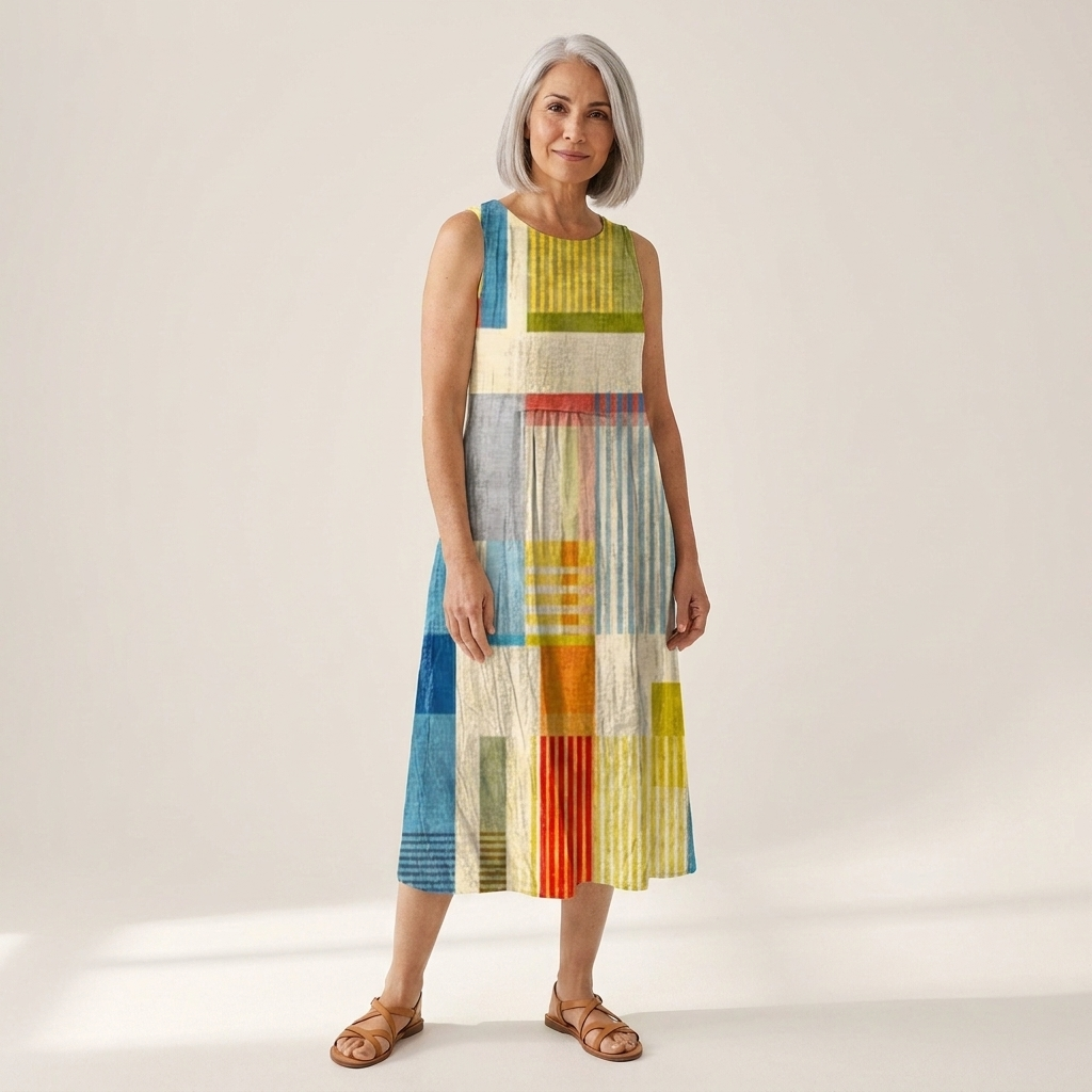 Elra - robe fluide et confortable pour femme, coupe ample et décontractée