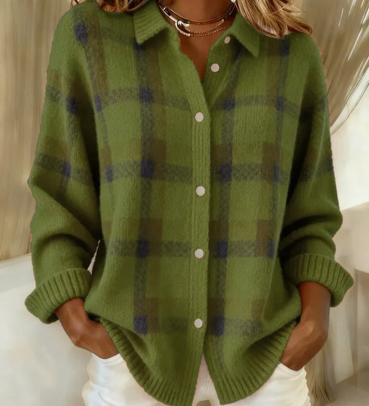 Felicia™ | Cardigan à Carreaux Décontracté