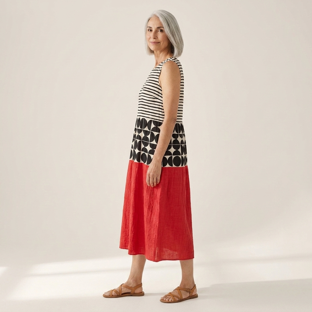 Layla - robe fluide et confortable pour femme, silhouette légère et aérée