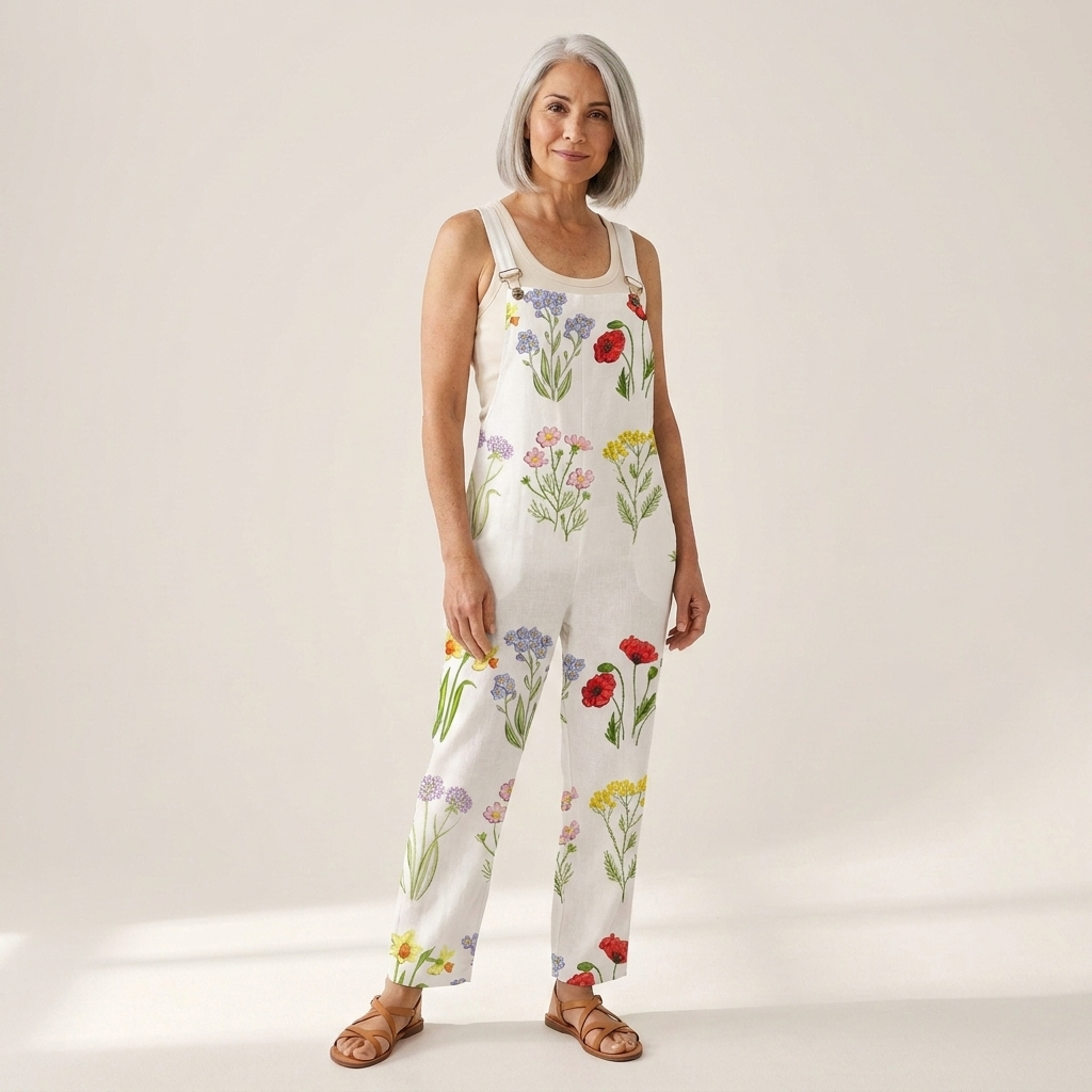 Adeline - salopette imprimée pour femme, du S au 5XL