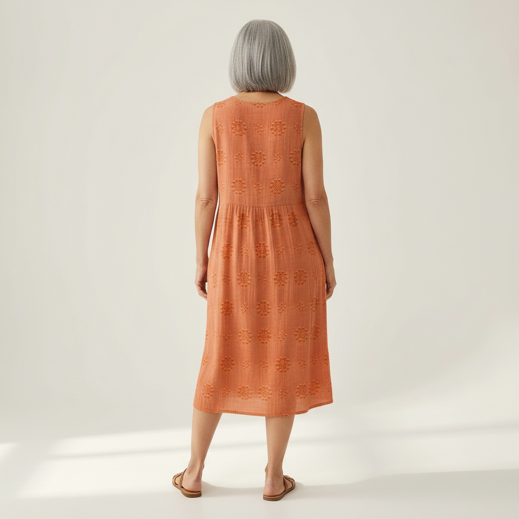 Eugénie - robe fluide et confortable pour femme, silhouette légère et aérée
