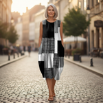 Évelyne - robe fluide et confortable pour femme, tenue confortable au quotidien