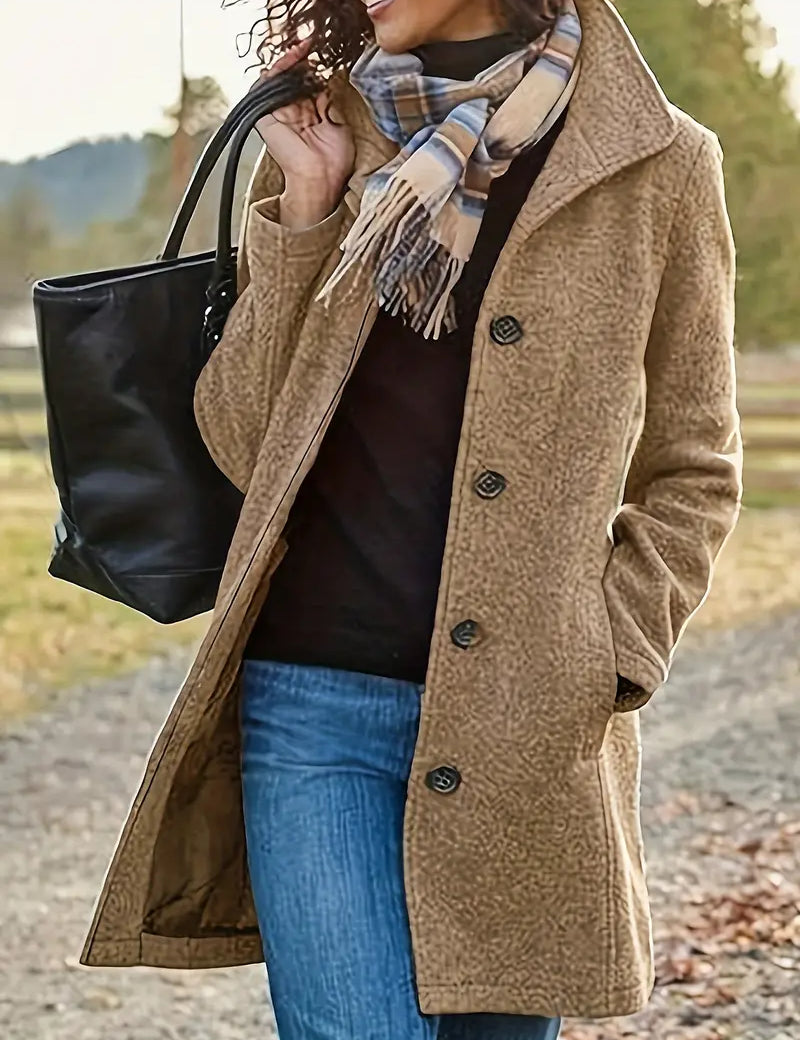 Brianna Manteau Femme – Manteau d’Hiver Élégant avec Doublure Chaude & Coupe Féminine