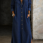 Delana - robe en denim à boutons pour femme - vue 6