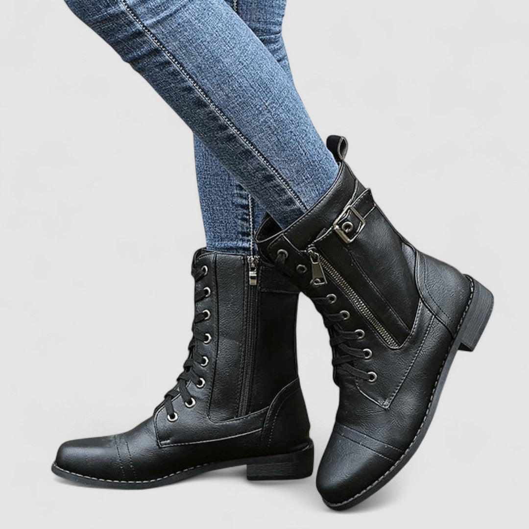 Tiphaine - Bottes western à boucles