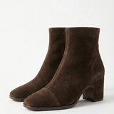 Aline - Bottines en daim à talon