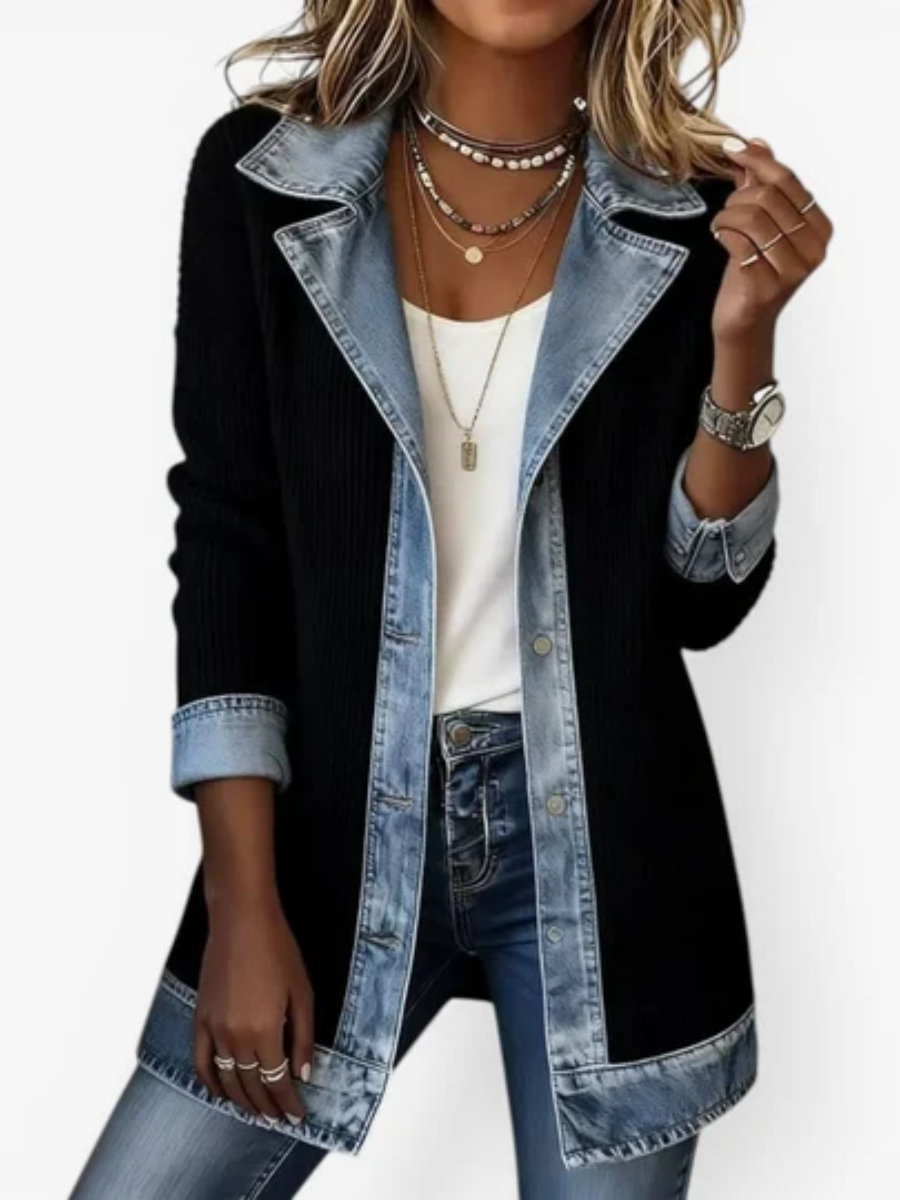 Gwenaëlle - Veste structurée bicolore