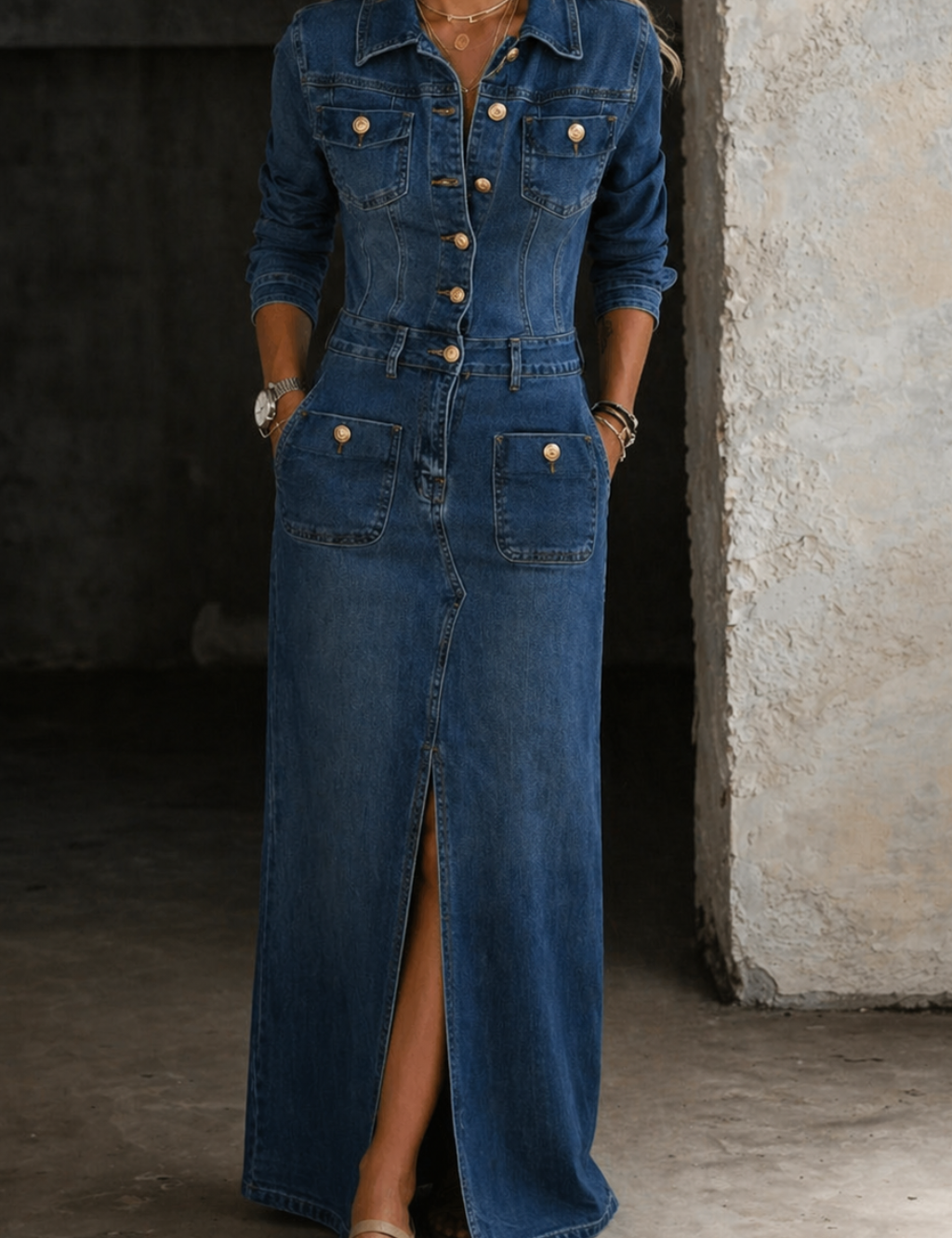 Leila - veste en jean classique et confortable pour femme