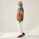 Édith | Gilet en tricot à motif tartan pour l'automne - vue de profil