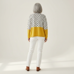 Selvya | Cardigan en maille vintage pour femme - vue de dos