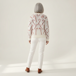 Lunara | Cardigan en maille vintage pour femme - vue de dos