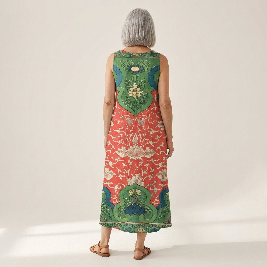Amara - robe fluide et confortable pour femme, portée en tenue d’été
