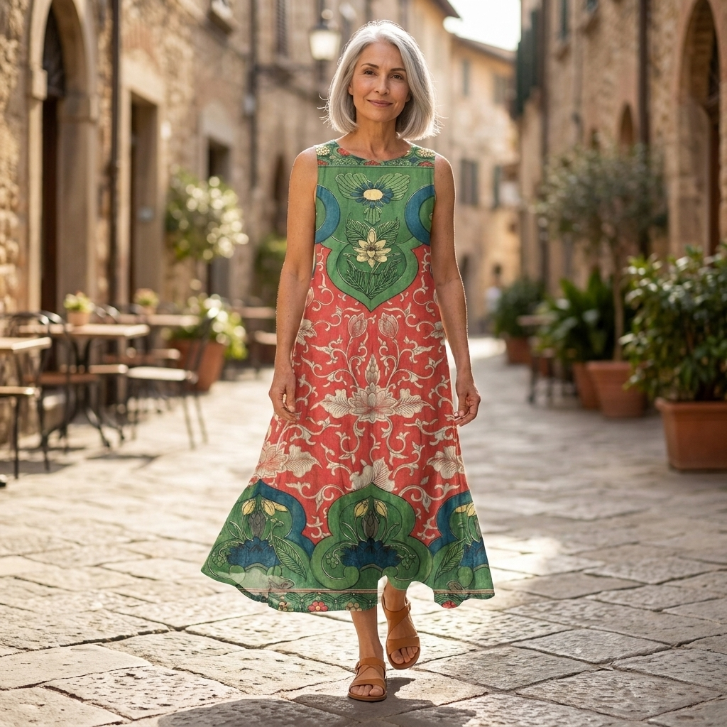 Amara - robe fluide et confortable pour femme, coupe ample et décontractée