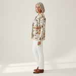 Althea | Cardigan en maille vintage pour femme - vue de profil