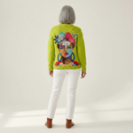 Serenya | Cardigan en maille vintage pour femme - vue de dos