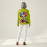 Serenya | Cardigan en maille vintage pour femme - vue de dos