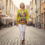 Serenya | Cardigan en maille vintage pour femme - en extérieur