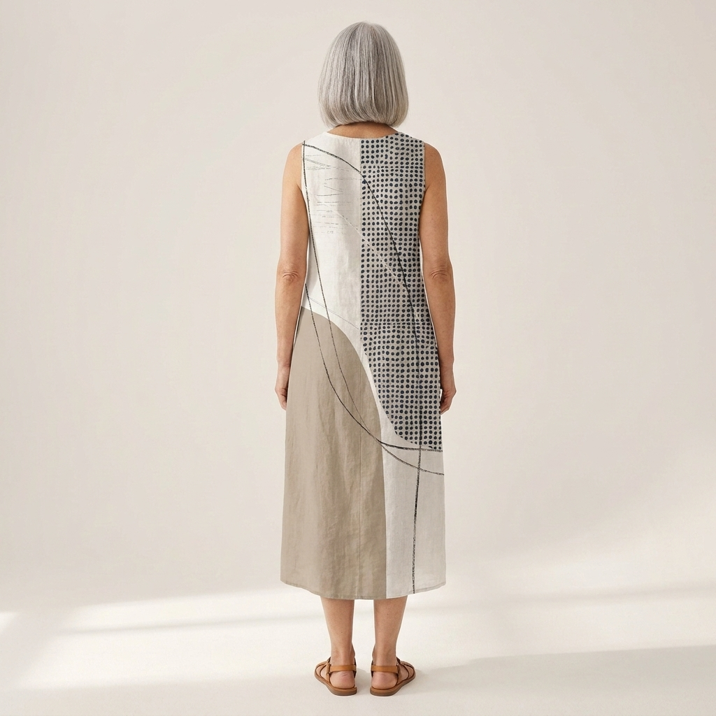 Nova - robe fluide et confortable pour femme, portée en tenue d’été