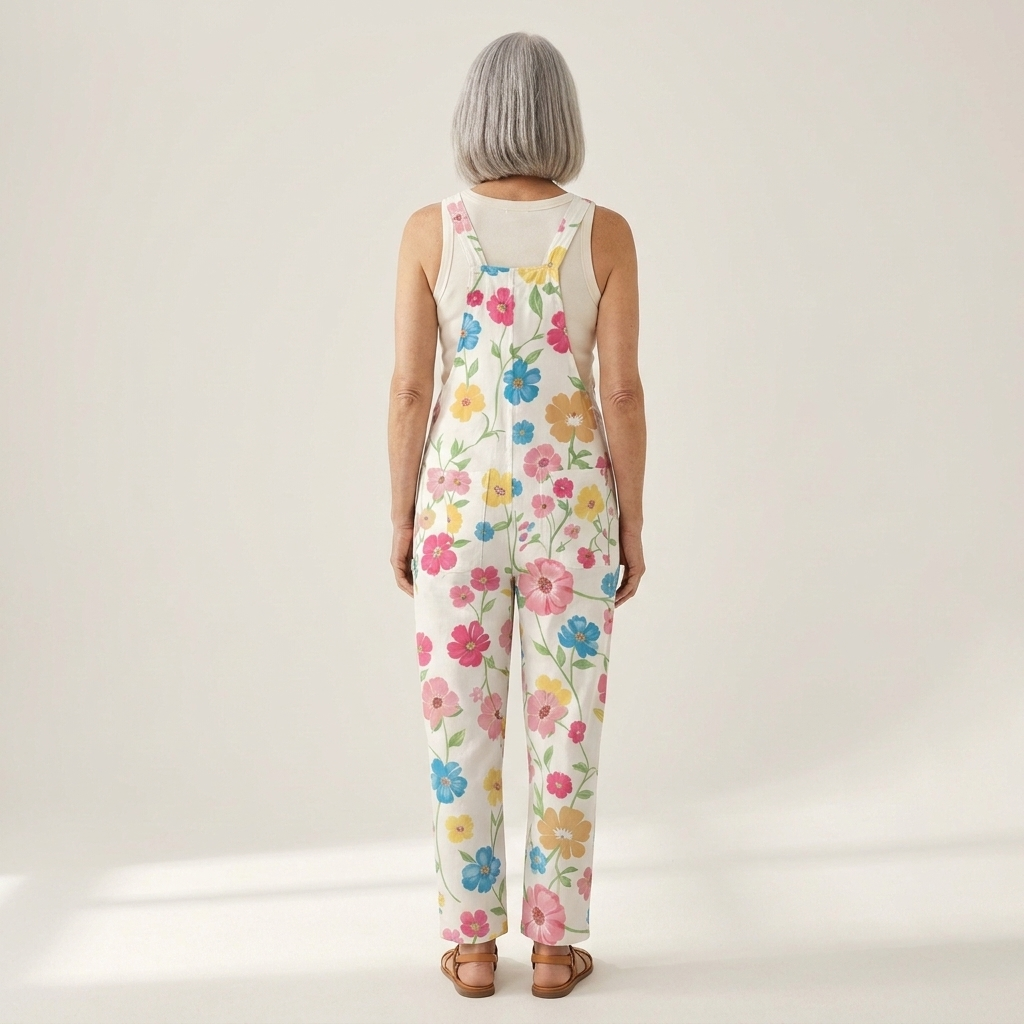 Honorine - salopette imprimée pour femme, coupe décontractée