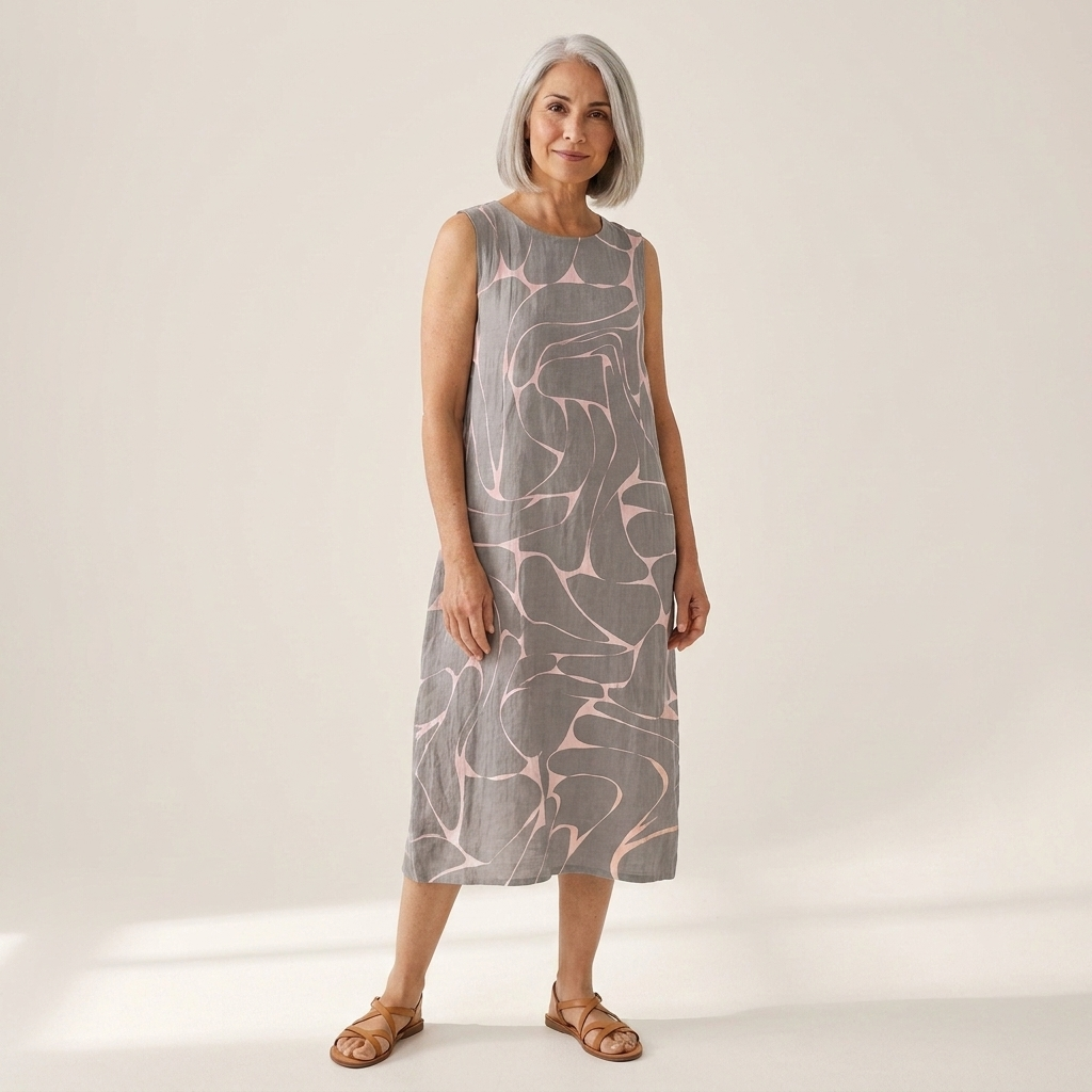 Jeanne - robe fluide et confortable pour femme, coupe ample et décontractée
