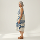 Justine - robe fluide et confortable pour femme, portée en tenue d’été